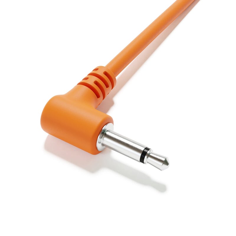 ExcelValley - Right Angle Mono Modular Patch Cables TS 3.5mm 1/8 inch Eurorack Synthesizer [6A-Pack | 30 cm - 11.81"] - Image 4